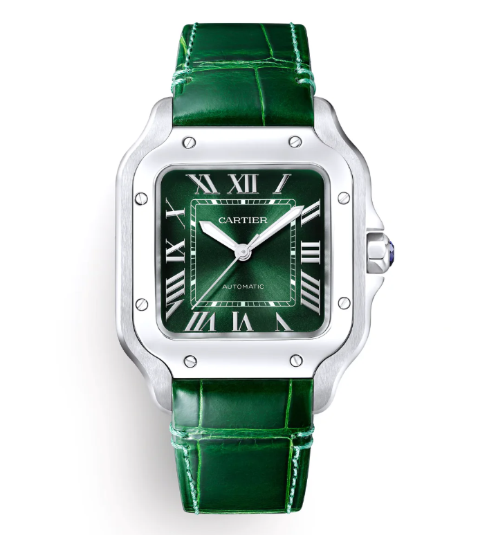 Cartier Santos Medium Green Dial