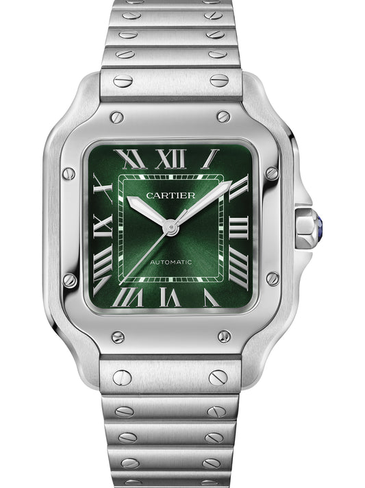 Cartier Santos Medium Green Dial